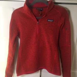 Red Patagonia Half-Zip Pullover (Women’s S)